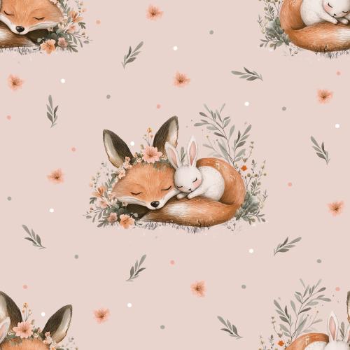 Fuchs & Hase Gute Nacht - Bio Jersey / Bio French Terry